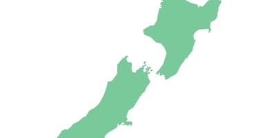 Jaunzēlandes karte, rasējums
