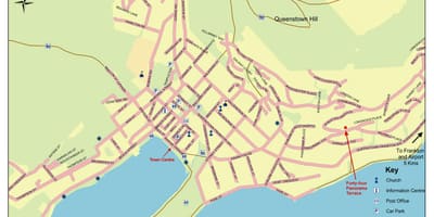 Ielu karte queenstown jaunzēlande